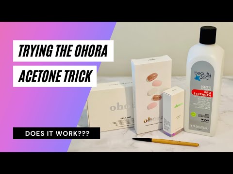 Видео: Пробуем трюк с ацетоном Ohora для более стойкого маникюра