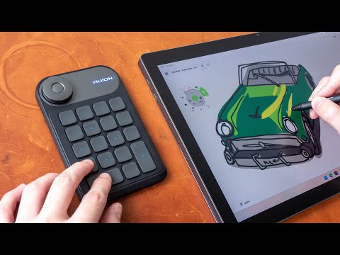 Видео: Huion K20 Keydial Mini: компактный графический планшет-компаньон