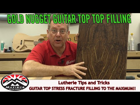 Видео: Максимальное заполнение трещин в верхней деке гитары!