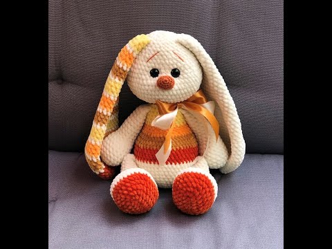 Видео: Вязаный Зая  МК Марины Григоревской / How to knit a bunny
