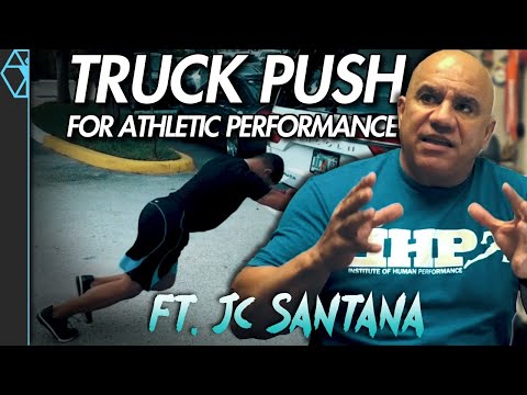 Видео: Толкание грузовика (толкание саней) для повышения атлетической результативности против приседаний...