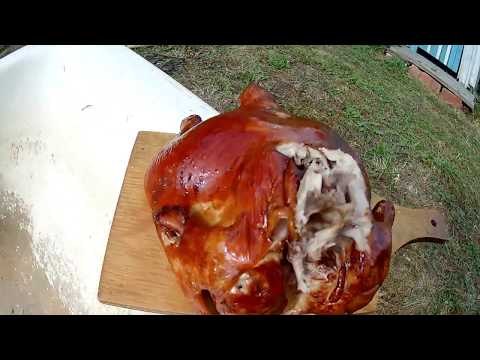 Видео: Как закоптить курицу. Коптильня курица .