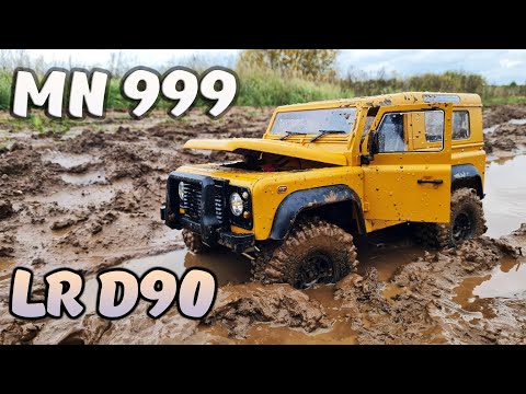 Видео: Самый ДЕШЕВЫЙ LAND ROVER DEFENDER D90 для бездорожья! ... RC MN 999