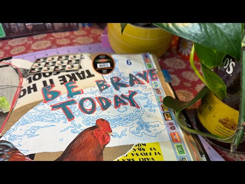 Видео: Играем в журнале искусств — будьте смелее сегодня #artjournal #gluebook #collageart #relaxing
