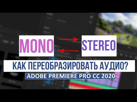 Видео: Как из Моно Сделать Стерео в Adobe Premiere Pro? (Из Стерео в Моно)