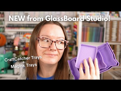 Видео: НОВИНКА от GlassBoard Studio! Лотки CraftCatchers и MagInk Trays!