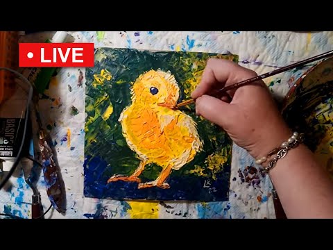 Видео: "Импасто" акрилом (Акрил + текстурная паста), рисую в прямом эфире