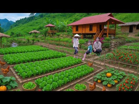 Видео: Мы ЖИВЕМ ЗА СЧЕТ ЗЕМЛИ в сельской местности Вьетнама, собирая органический урожай и строя пруд на н
