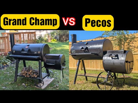 Видео: Char Griller Grand Champ против Old Country Pecos