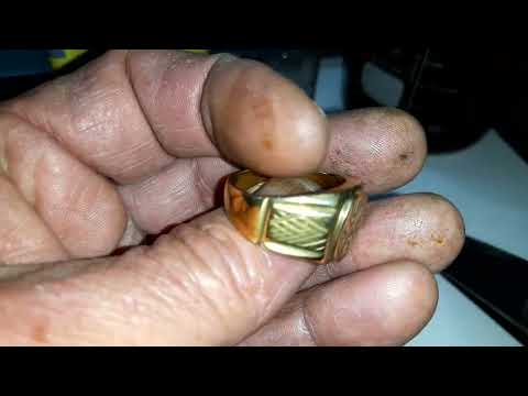 Видео: Легированная позолота, почти не стирающая.