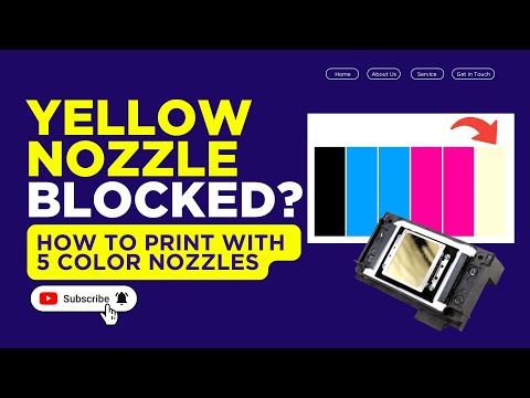 Видео: Засорилось жёлтое сопло XP600? Как печатать 5 цветами!