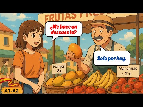 Видео: Торгуйся как местный! Учите испанский с реальным диалогом с уличным продавцом для начинающих