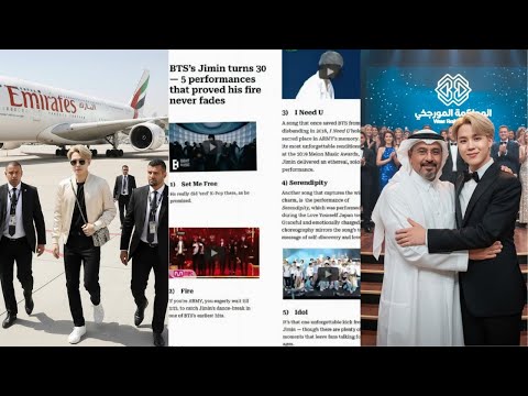 Видео: Gulf News чествует Чимина из BTS специальным репортажем в честь его 30-летия 🔥