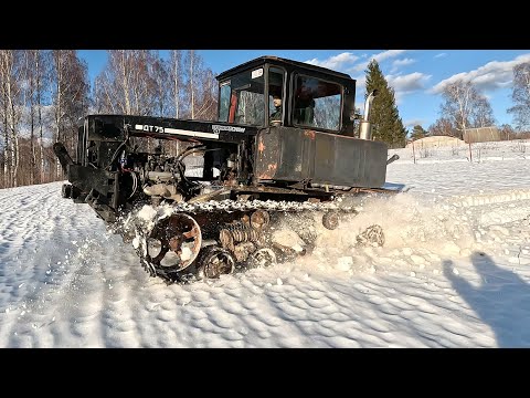 Видео: Самый быстрый трактор ДТ75 на японском V8 на 300 сил! Он вернулся!