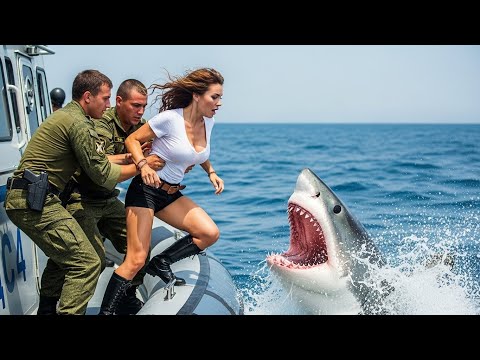 Видео: Русские солдаты сбросили женщину в море с акулами — но она выжила, и мир замер