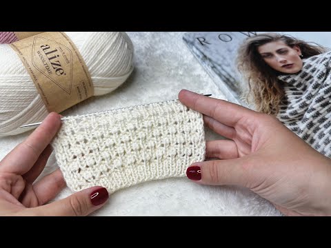 Видео: Простой эффектный узор! 2 стороны