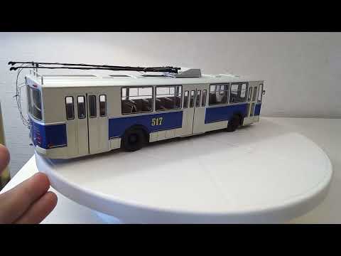 Видео: Старый знакомый из детства.  Троллейбус ЗиУ 9  #масштабные_модели  #ssm  #троллейбус   #обзор