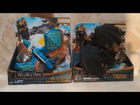 Видео: РАСПАКОВКА DREAMWORKS DRAGONS БЕЗЗУБИК&ГРОМГИЛЬДА HTTYD💙✨