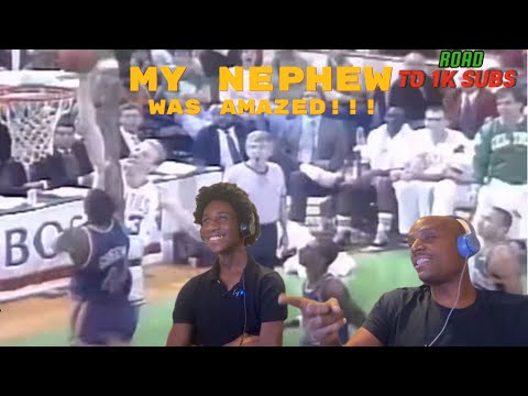 Видео: Мой 14-летний племянник ВПЕРВЫЕ ВИДИТ РЕАКЦИЮ ЛАРРИ БЁРДА!!!! 20 минут игр Ларри Бёрда