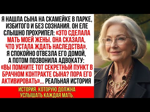 Видео: Сына бросили на скамейке в парке, едва живого. Он прошептал: "Это мать моей жены…"