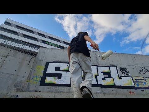 Видео: made BİG graffiti (ROLL UP) зделал болшое граффити
