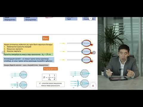 Видео: Линзалар жүйесінде кескін алу. Көз. Оптикалық аспаптар. Көздің құрылысы. Линза түрлері