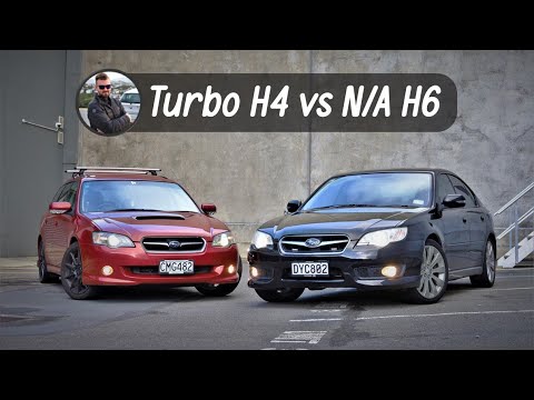 Видео: Subaru Legacy 2.0T Wagon против 3.0R Sedan