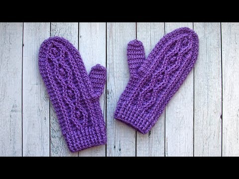Видео: Варежки крючком | Как связать варежки крючком