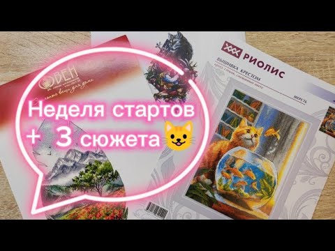 Видео: Неделя стартов 😺😼 Три новых процесса. Красавчик от Роилис, Горный пейзаж и Красная шапочка