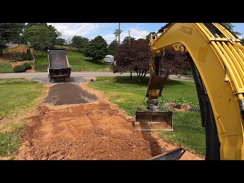 Видео: Строительство подъездной дороги