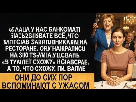 Видео: Семейный ужин обернулся кошмаром, когда мама объявила меня банкоматом. Счёт на 300К, а я исчезла...
