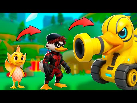 Видео: Быстрая прокачка утки с тренером Блоки Токи в Duck Evolution Роблокс !