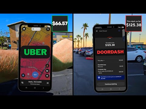 Видео: Доставка Uber на обед и DoorDash на ужин