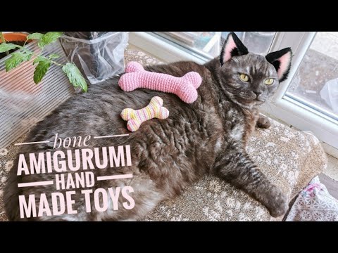 Видео: Кость крючком / Игрушка для питомца / Брелок / Bone crochet