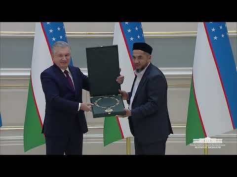 Видео: Марҳум Шайх Муҳаммад Содиқ Муҳаммад Юсуф «Олий Даражали Имом Бухорий» ордени билан тақдирланди