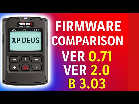 Видео: XP Deus 2 сравнение прошивок Ver: 0.71 Ver: 2.0  и B 3.03 на реальных целях