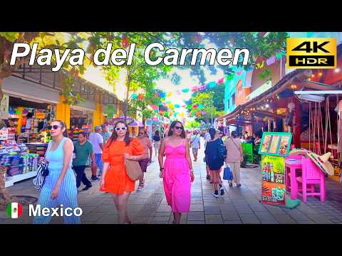 Видео: Прогулка по Плая-дель-Кармен после обеда / Мексика 🇲🇽 / Ноябрь 2024 / 4K HDR