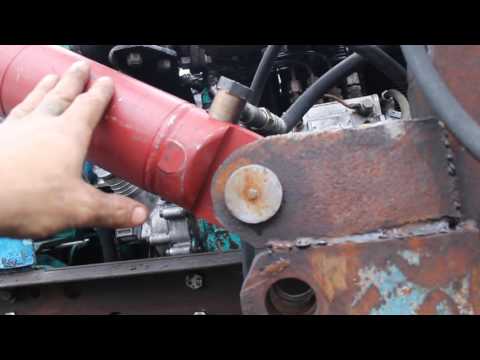 Видео: установка цилиндра подъёма стрелы