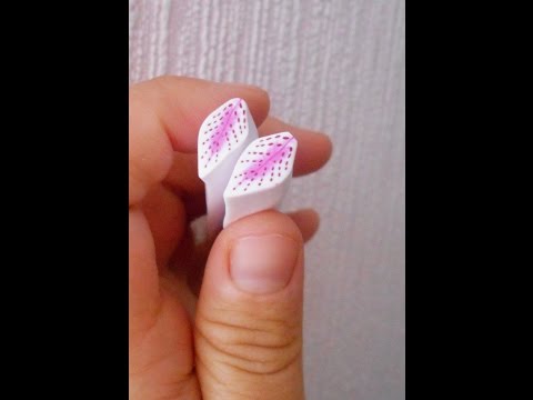 Видео: Трость (cane) ЛЕПЕСТОК ЛИЛИИ из полимерной глины FIMO