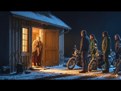 Видео: ПОЖИЛАЯ ВДОВА приютила 20 замерзающих байкеров — а на следующее утро 1000 Hells Angels остановились