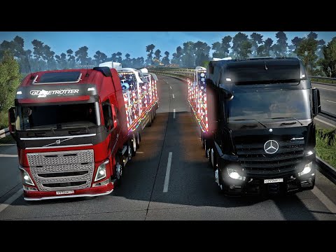Видео: Новогодний рейс по дороге дураков с Джеком! - ETS 2 Online