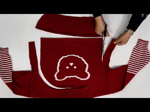 Видео: [DIY] Превратите давно ношенный свитер в предмет роскоши. 2 | Просто попробуйте, вы не пожалеете.