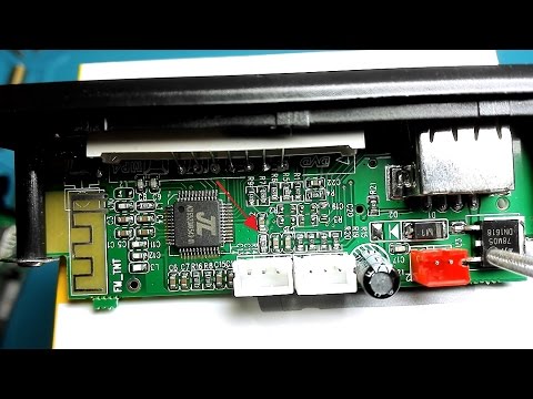 Видео: Встраиваемый MP3 модуль. Как убрать шум Bluetooth.