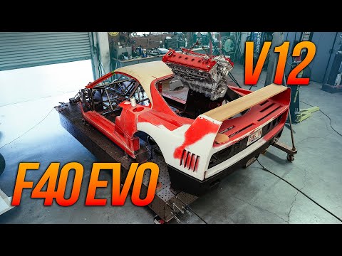 Видео: Влезет ли 800-сильный двигатель V12 в F40? Давайте выясним.