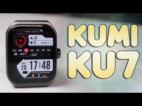 Видео: KUMI KU7 Обзор недорогих смарт часов с Amoled экраном и микрофоном с динамиком