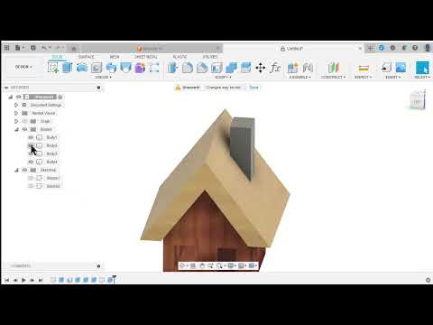 Видео: Fusion 360. Избушка на курьих ножках.