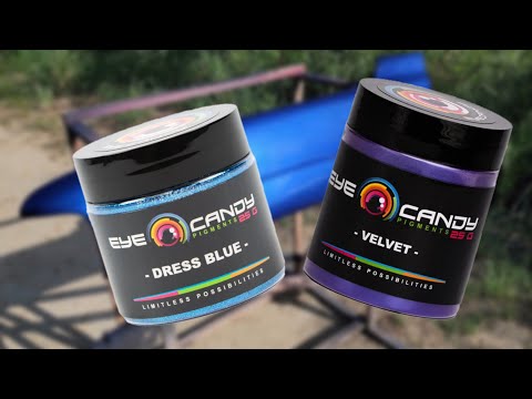 Видео: Давайте распылим: перламутр «VELVET» и хлопья «DRESS BLUE»