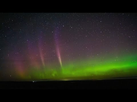 Видео: Полярное сияние в Удмуртии