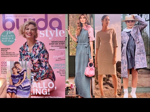 Видео: Burda Style 04/2022/Летние модели одежды/КРУПНЫЕ ТЕХНИЧЕСКИЕ РИСУНКИ