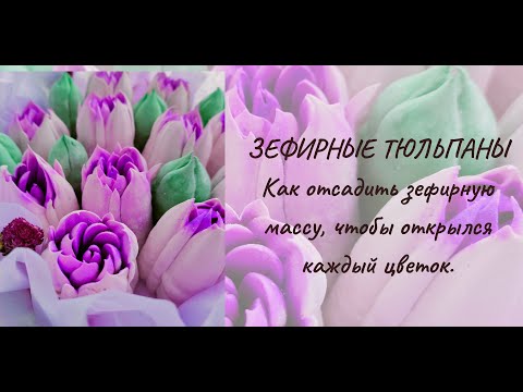 Видео: ЗЕФИРНЫЕ ТЮЛЬПАНЫ. Как отсадить зефирную массу, чтобы открылся каждый цветок.